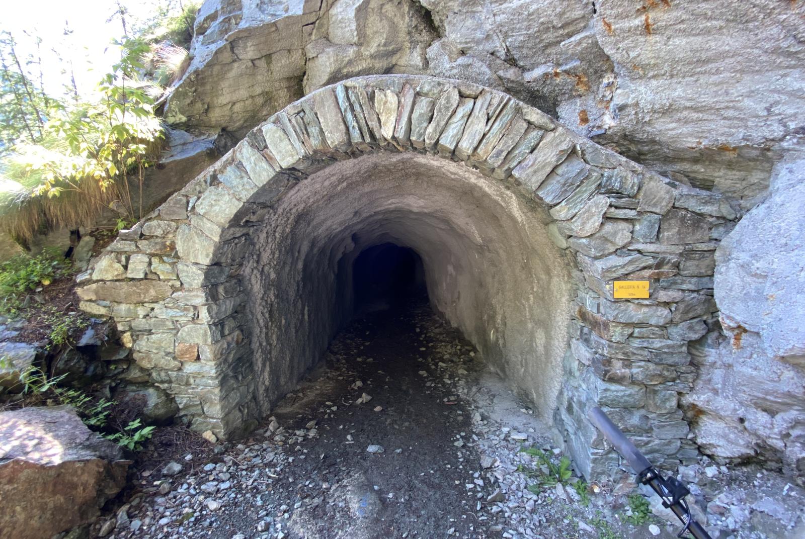 14 tunnels carved into the rock